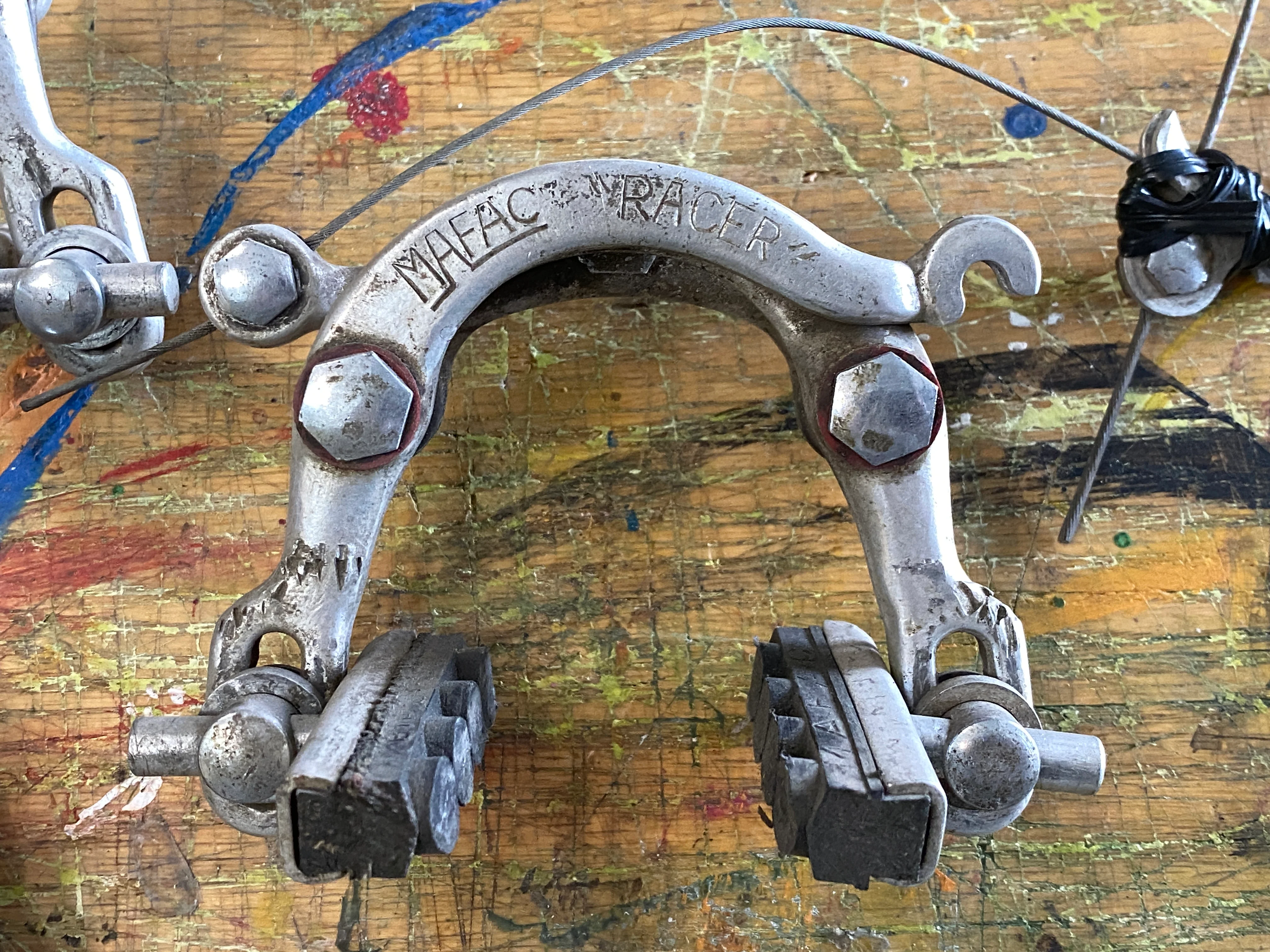 Vintage Mafac Racer Brake Set Levers and Calipers - Image 6