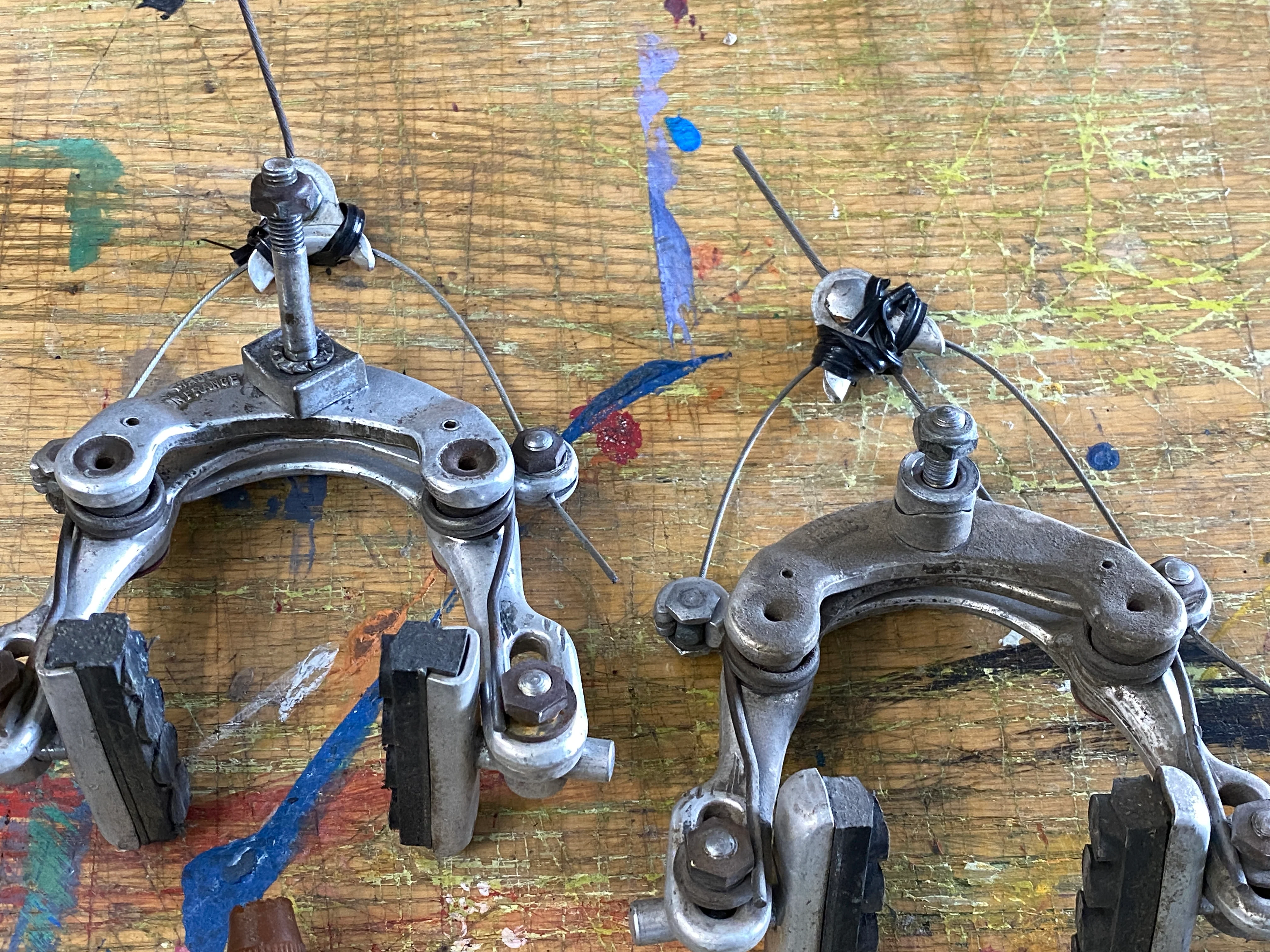 Vintage Mafac Racer Brake Set Levers and Calipers - Image 8