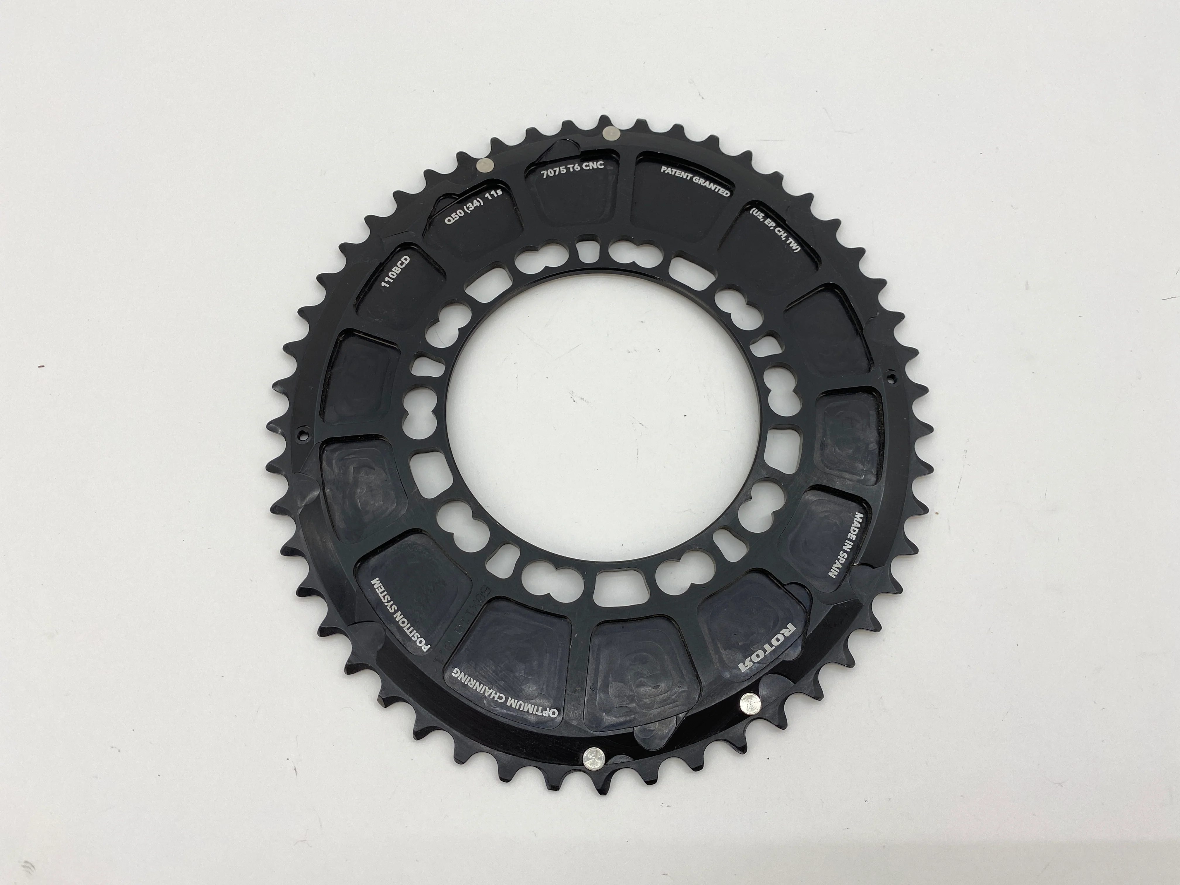 Rotor Q-Ring Oval Carbon Chainring 50t 110bcd - Image 2