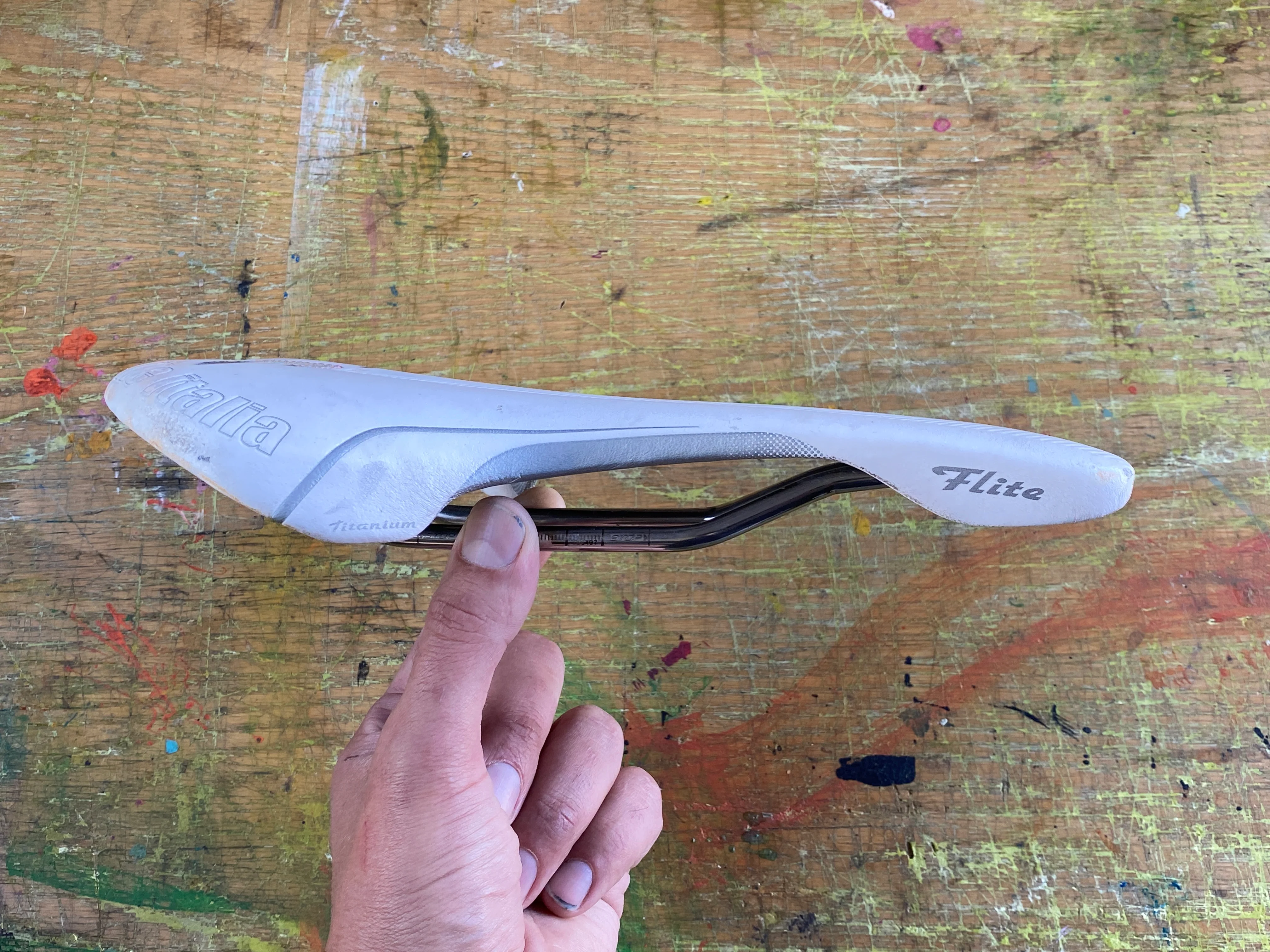Selle Italia Flight Titanium Saddle White - Image 4