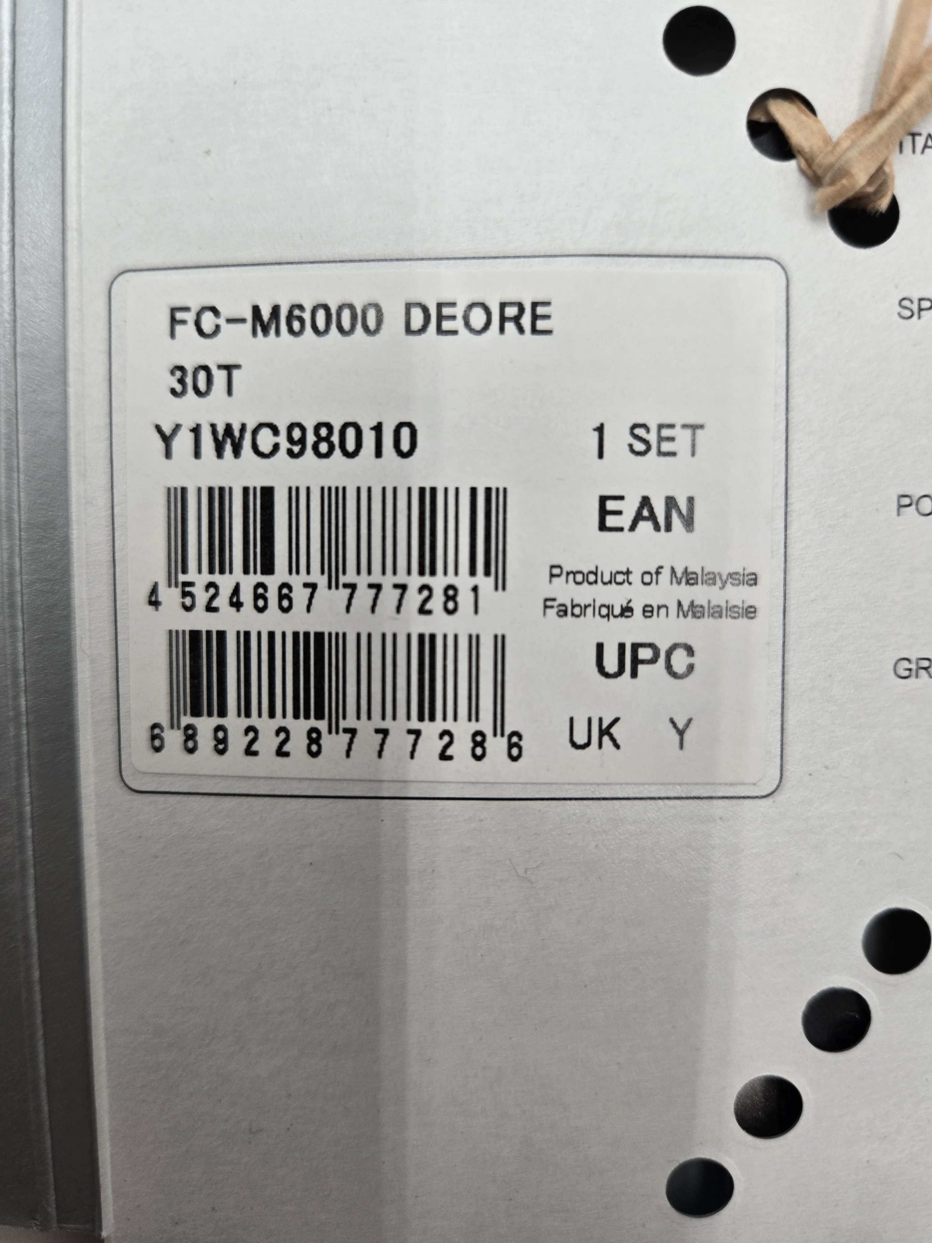 Shimano Deore FC-M6000 Chainring - Image 2