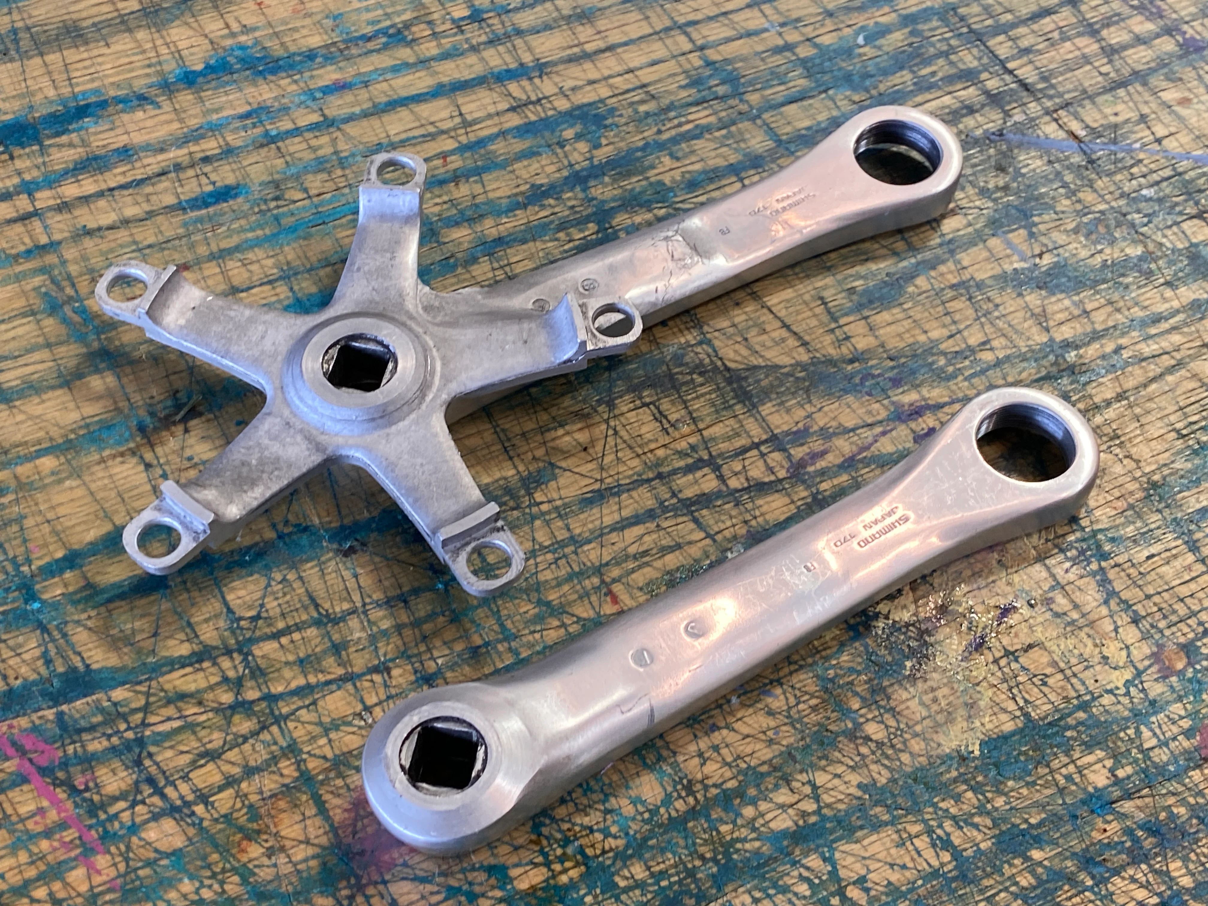 Shimano Dura Ace Dyna Drive Vintage Crankset 170mm - Image 4