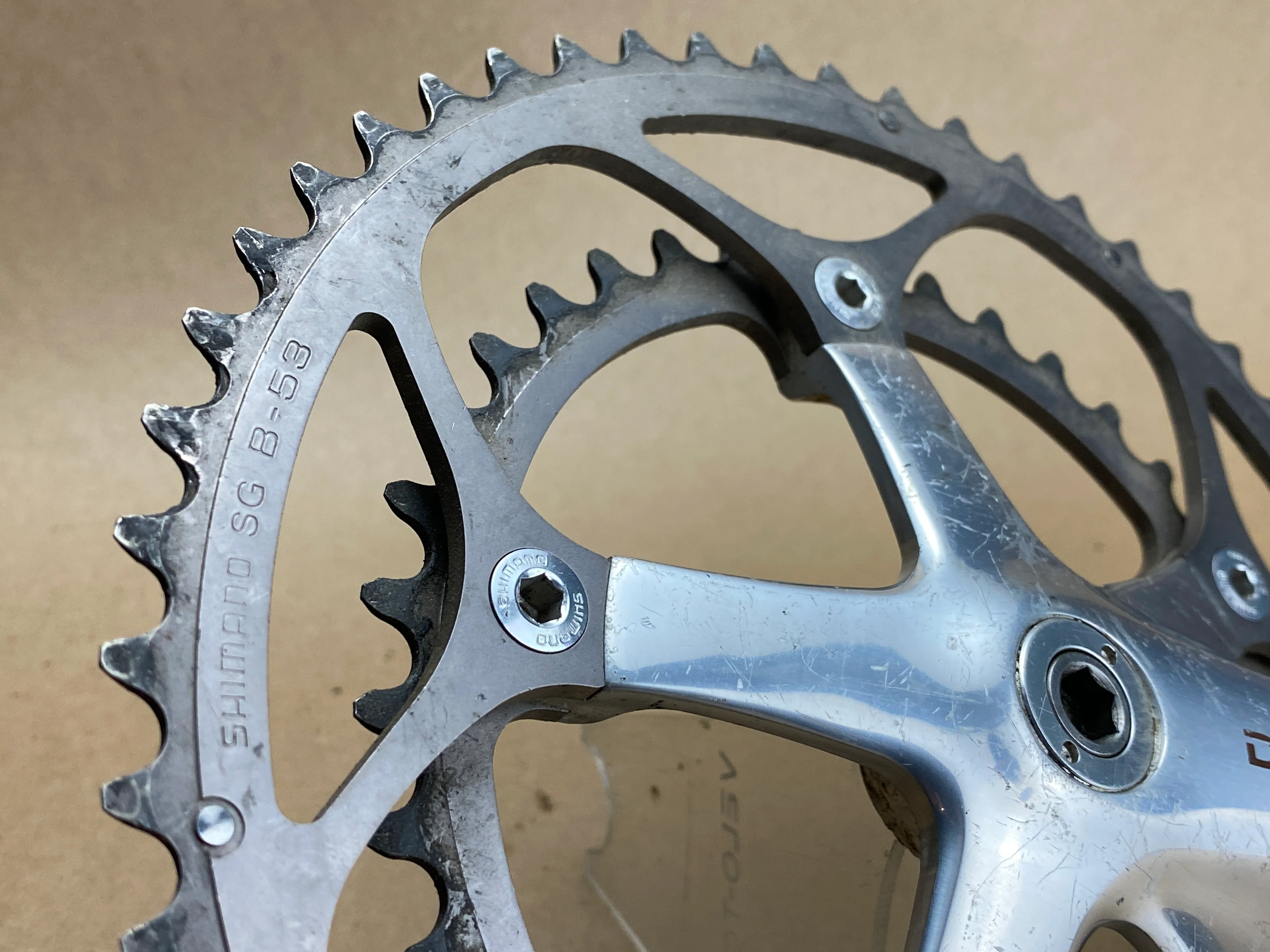 Shimano Dura Ace FC-7700 Drive Side Double Crank Arm 175mm - Image 2