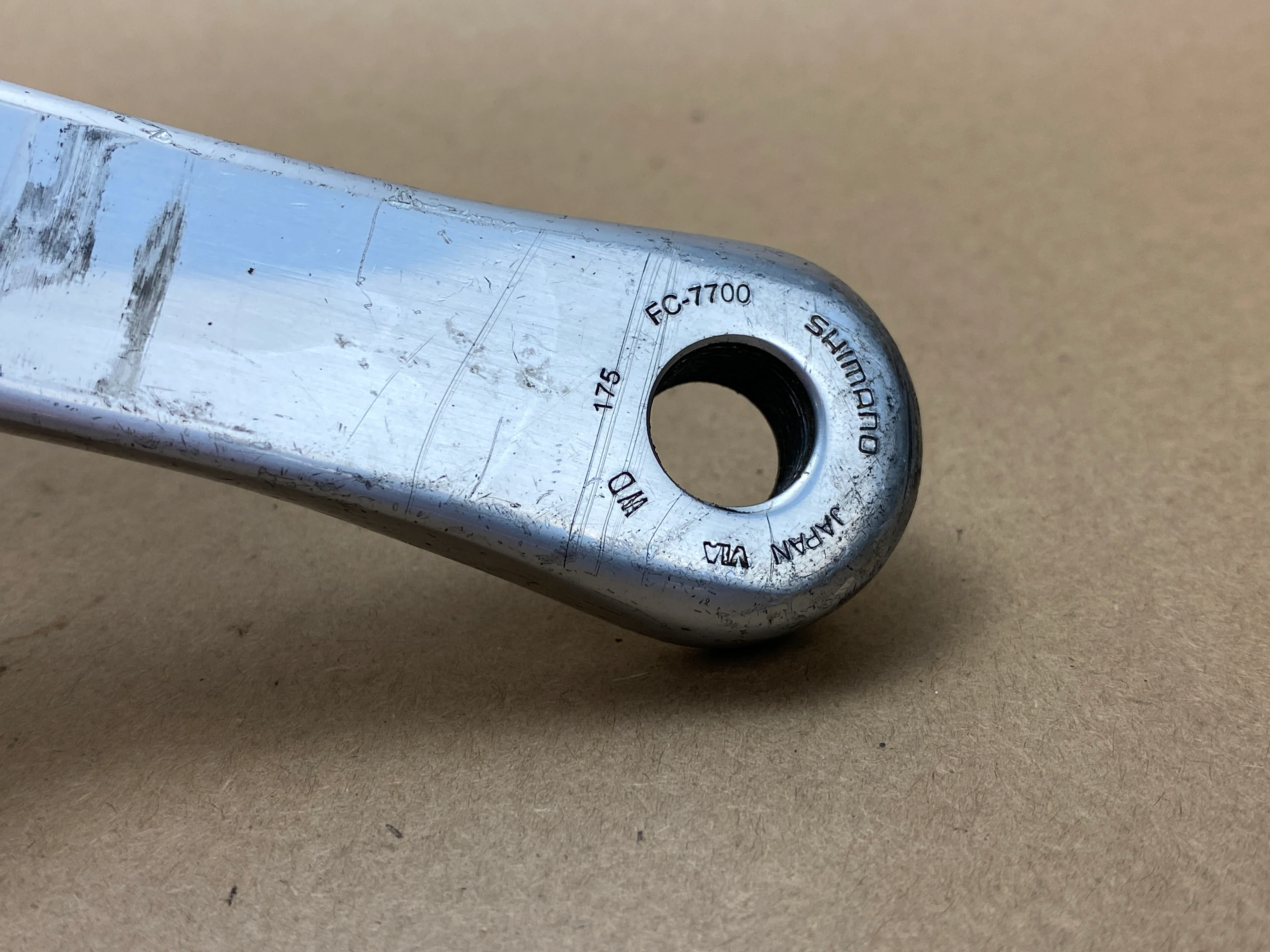 Shimano Dura Ace FC-7700 Drive Side Double Crank Arm 175mm - Image 5