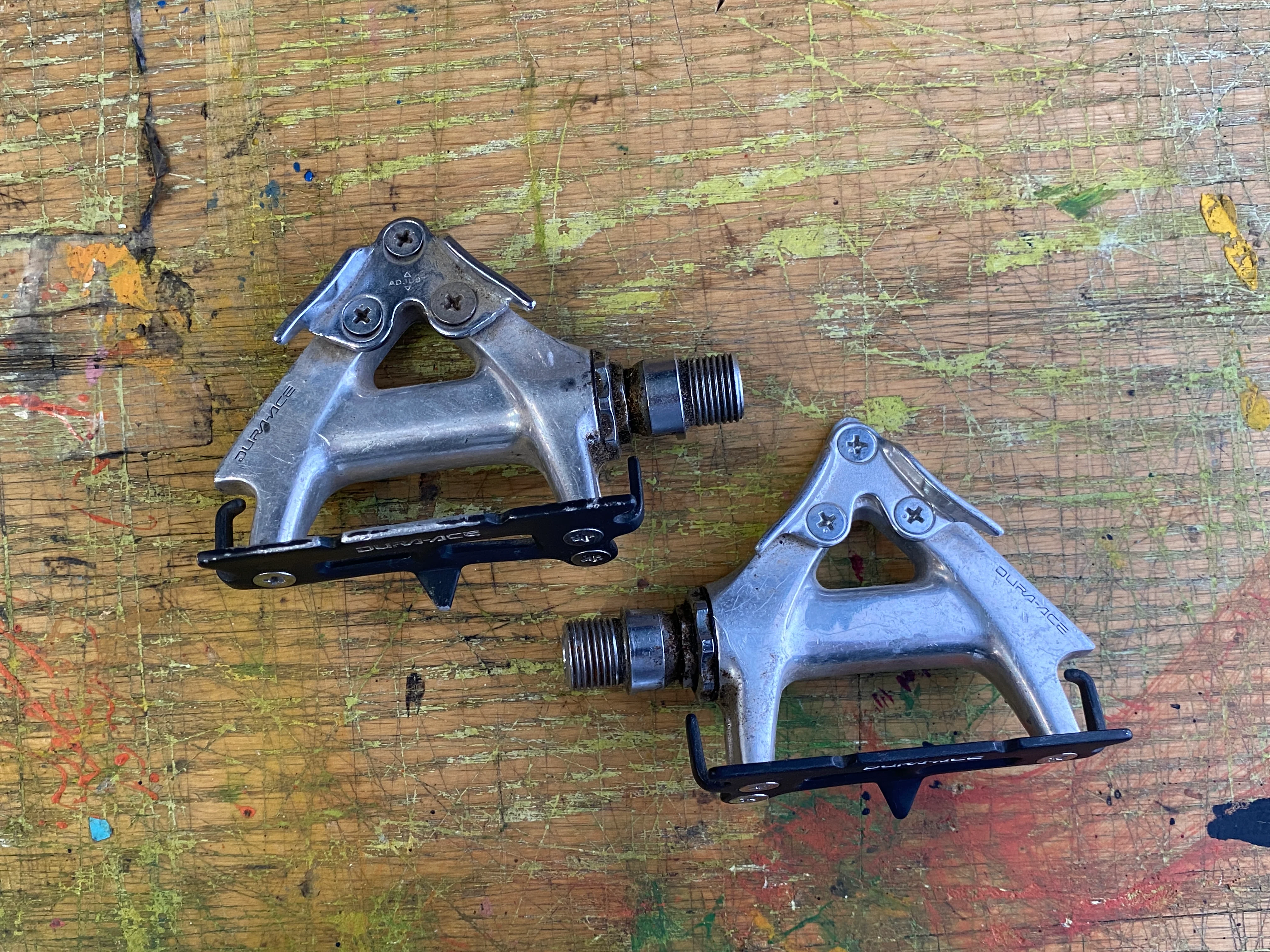 Shimano Dura Ace Vintage Clipless Pedals with Cleats - Image 2