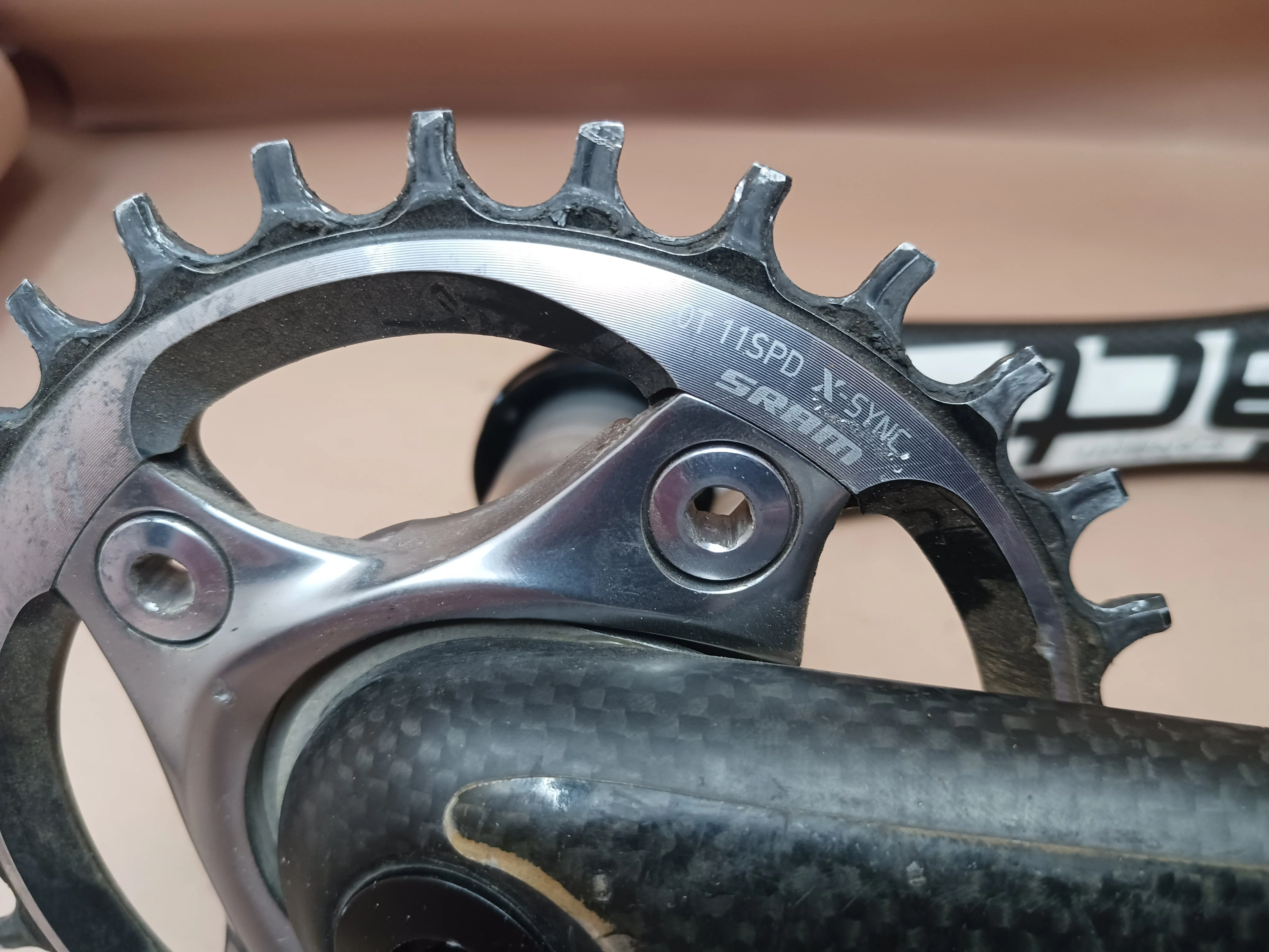 Specialized S-Works Fact Carbon 175mm Crankset With Sram Narrow-wide - Image 3